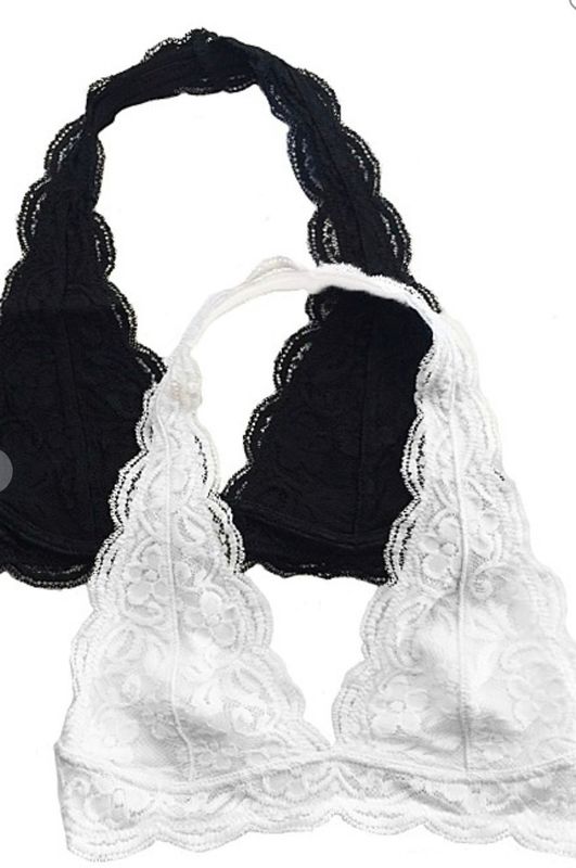Lace Halter Bralette (2 Colors)