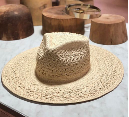 Off White Rope Rocker Straw Hat