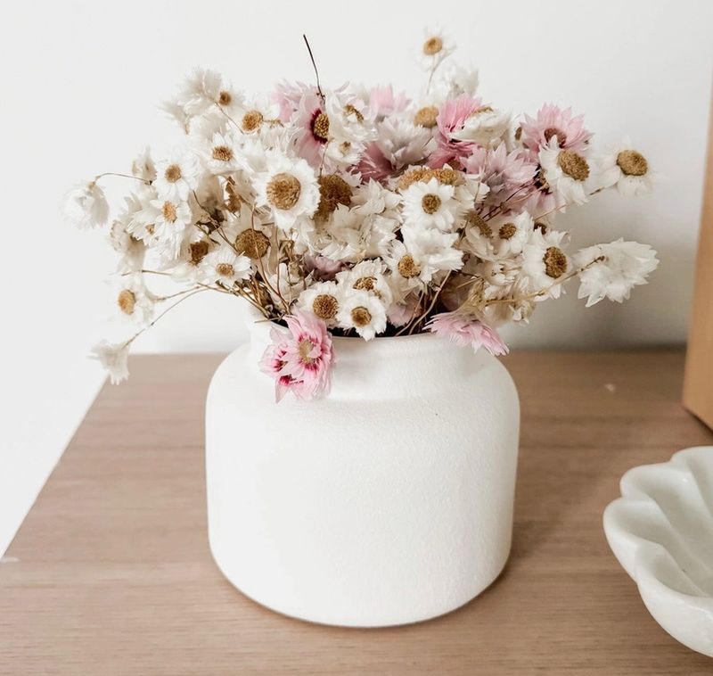White Ceramic Textured Vases (3 Sizes)