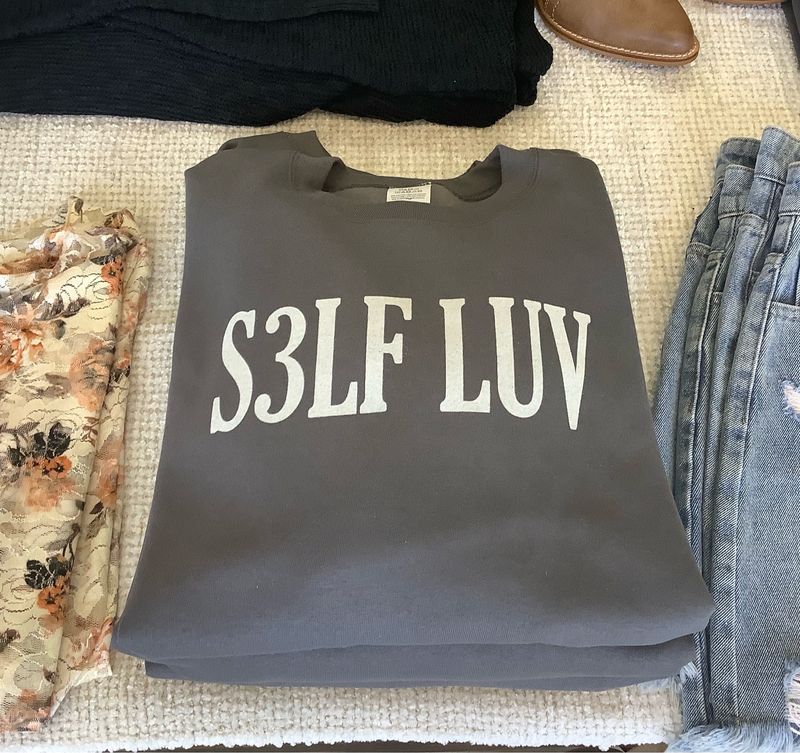 Charcoal Self Love Sweatshirt
