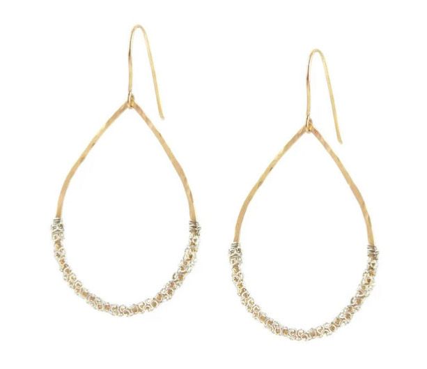 Michele Chain Hoop Earrings