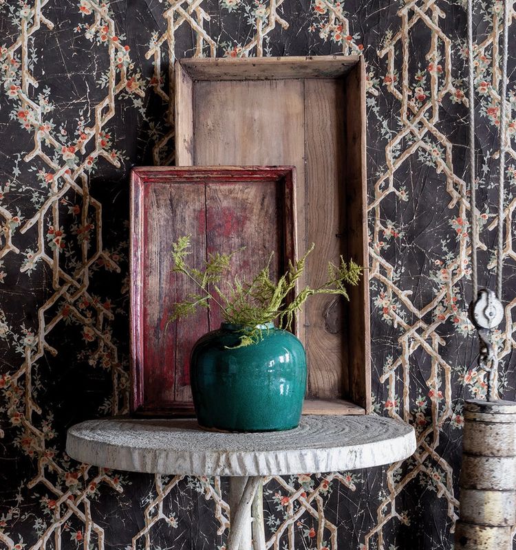 Vintage Emerald Ginger Jar