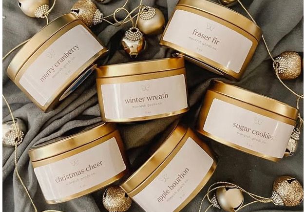 Locally Handcrafted Coconut Wax Candle Tin