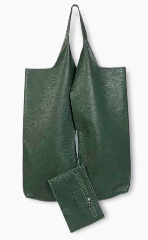 Split University Leather Shopper Bag (3 Colors)
