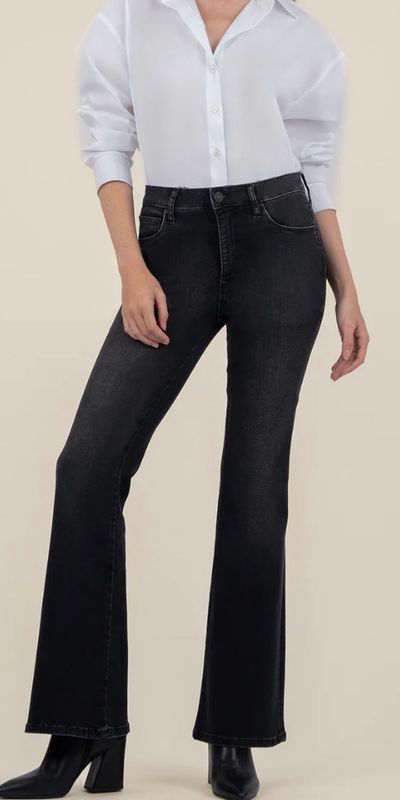 Ana BLACK (Multiplicity) High Rise Fab Ab Super Flare Jean