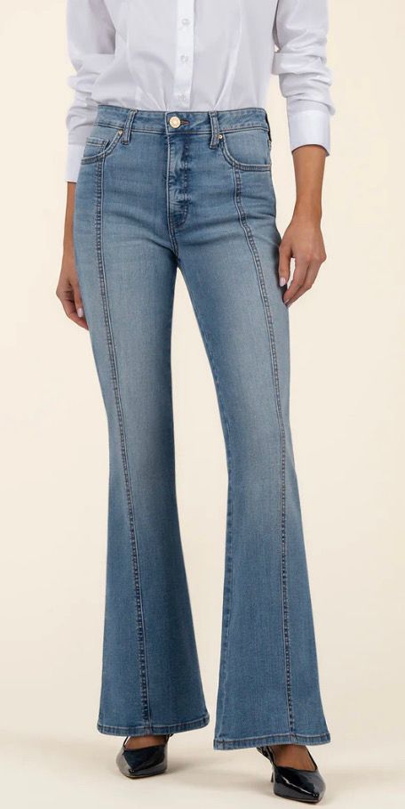 Ana (Accept) High Rise Fab Ab Super Flare Jean