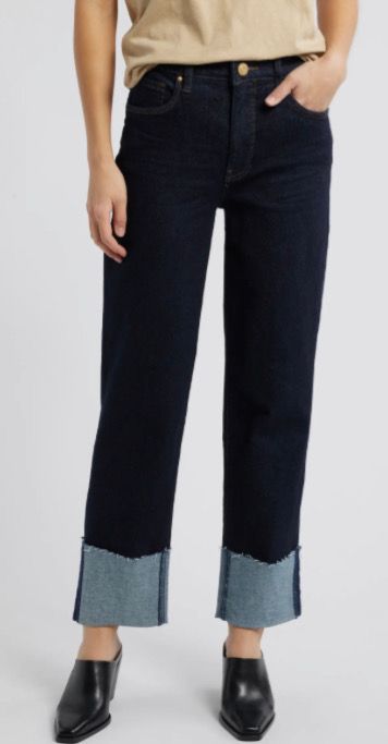 Fay (Kindle) High Rise Cuff Bootcut Jeans