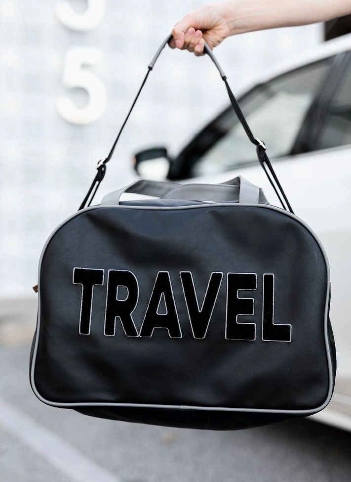 Black Travel Weekender Bag