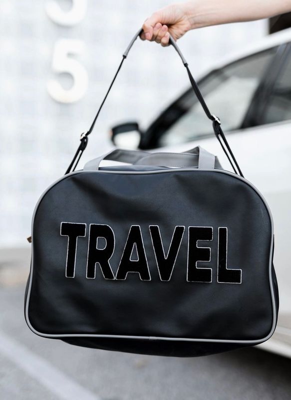 Black Travel Weekender Bag
