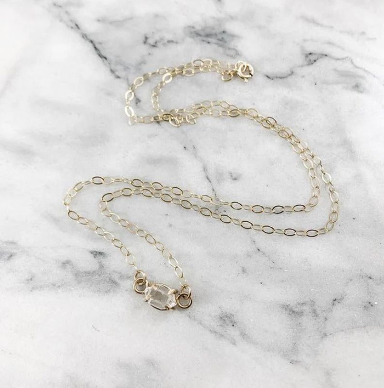 Herkimer Diamond Pendant Necklace (2 Options)