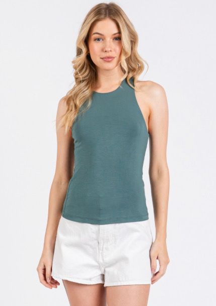 Sage Double Layered Tank Top