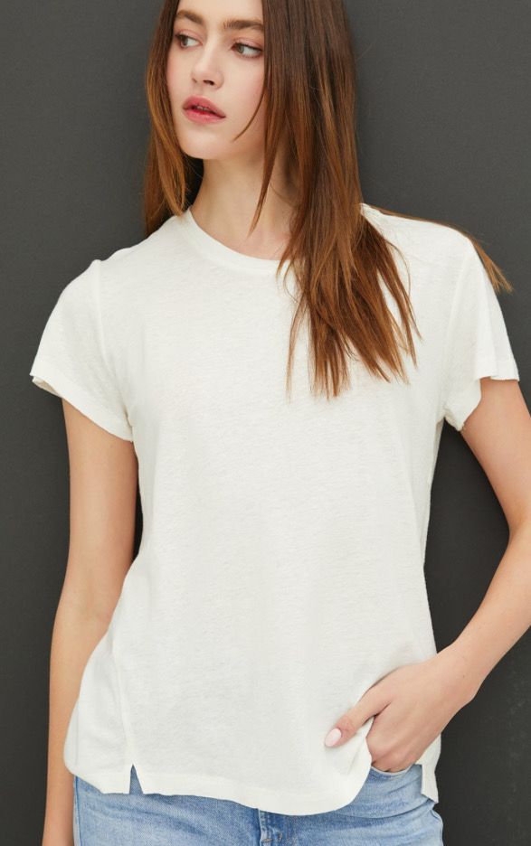 Off White Everyday Tee, Color/Size: Off White (S)