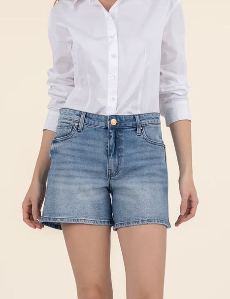 Jane (Peaceful) High Rise Long Jean Short