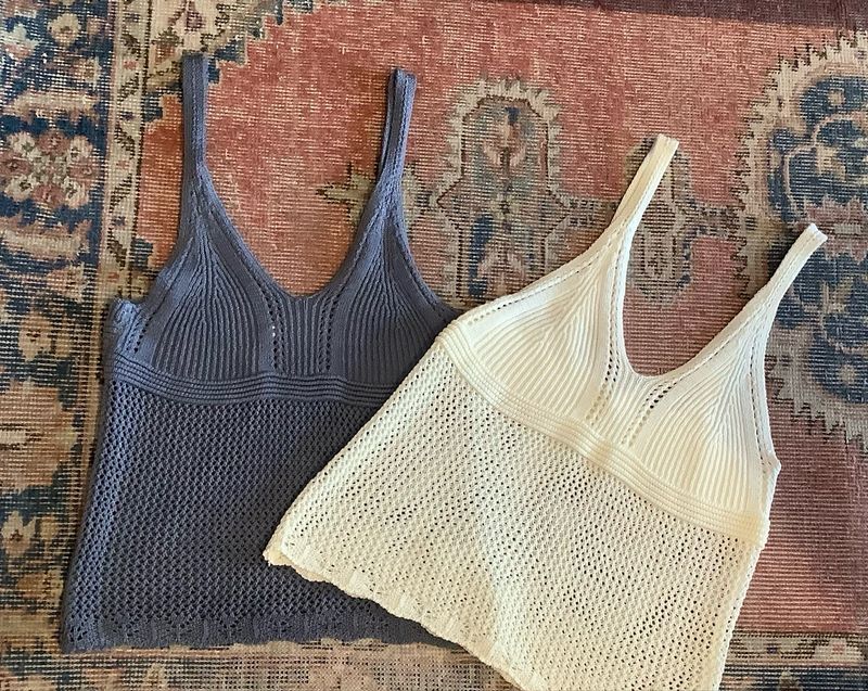 Crochet Multi Knit Tank Top (2 Colors)