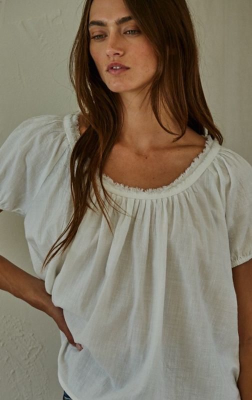 Textured Tie Sleeve Top (3 Colors)