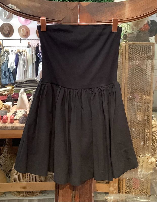 Black Strapless Mini Dress