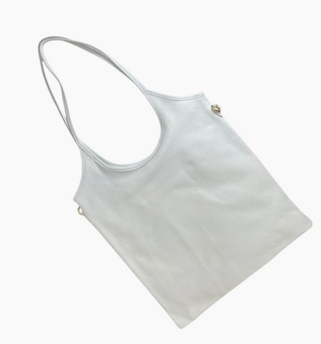 Italian Leather Pebbled Long Handle Shoulder Bag (5 Colors)