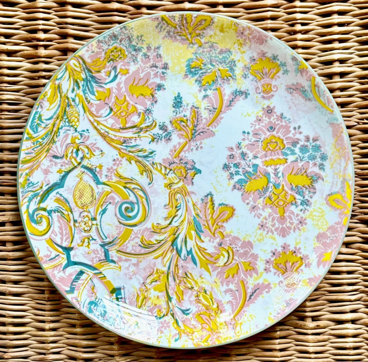 Summer Floral Porcelain Dinner Plate