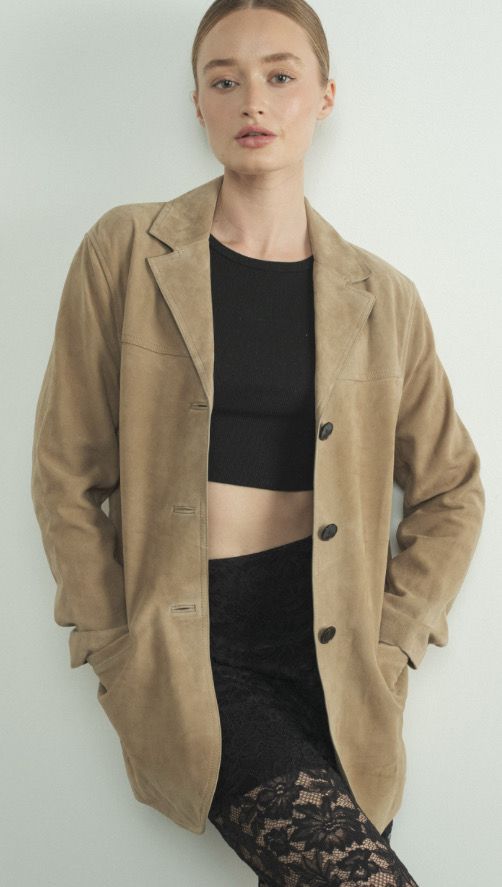 Camel Suede Blazer