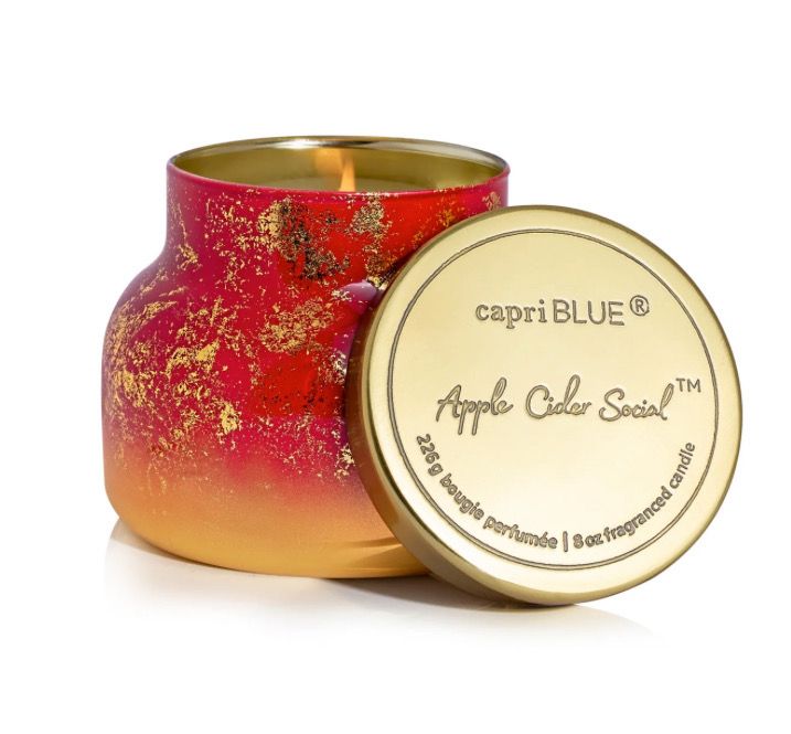 Capri Blue Apple Cider Social 8oz Glimmer Candle