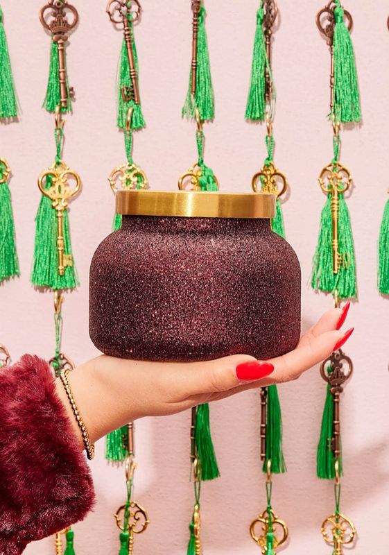 Capri Blue Tinsel Spice Glitter 19oz Signature Jar Candle