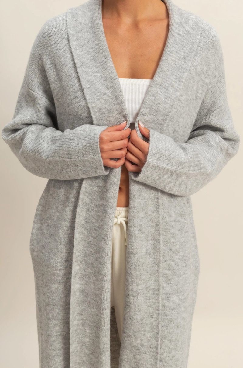 Long Open Front Duster Sweater (2 Colors)