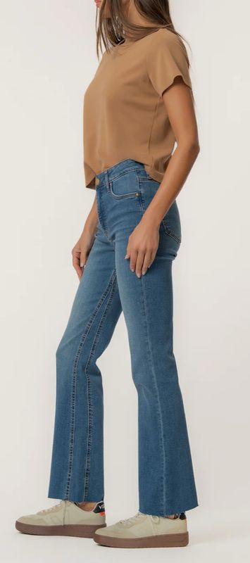Kelly (Senses) High Rise Fab Ab Kick Flare Jean