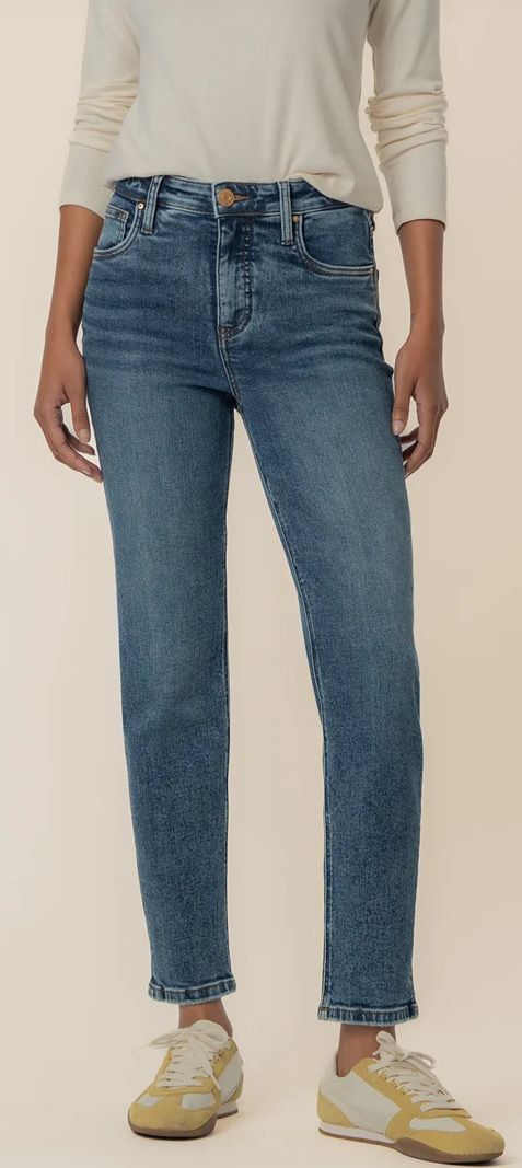 Rachael (Radiant) High Rise Fab Ab Mom Jean