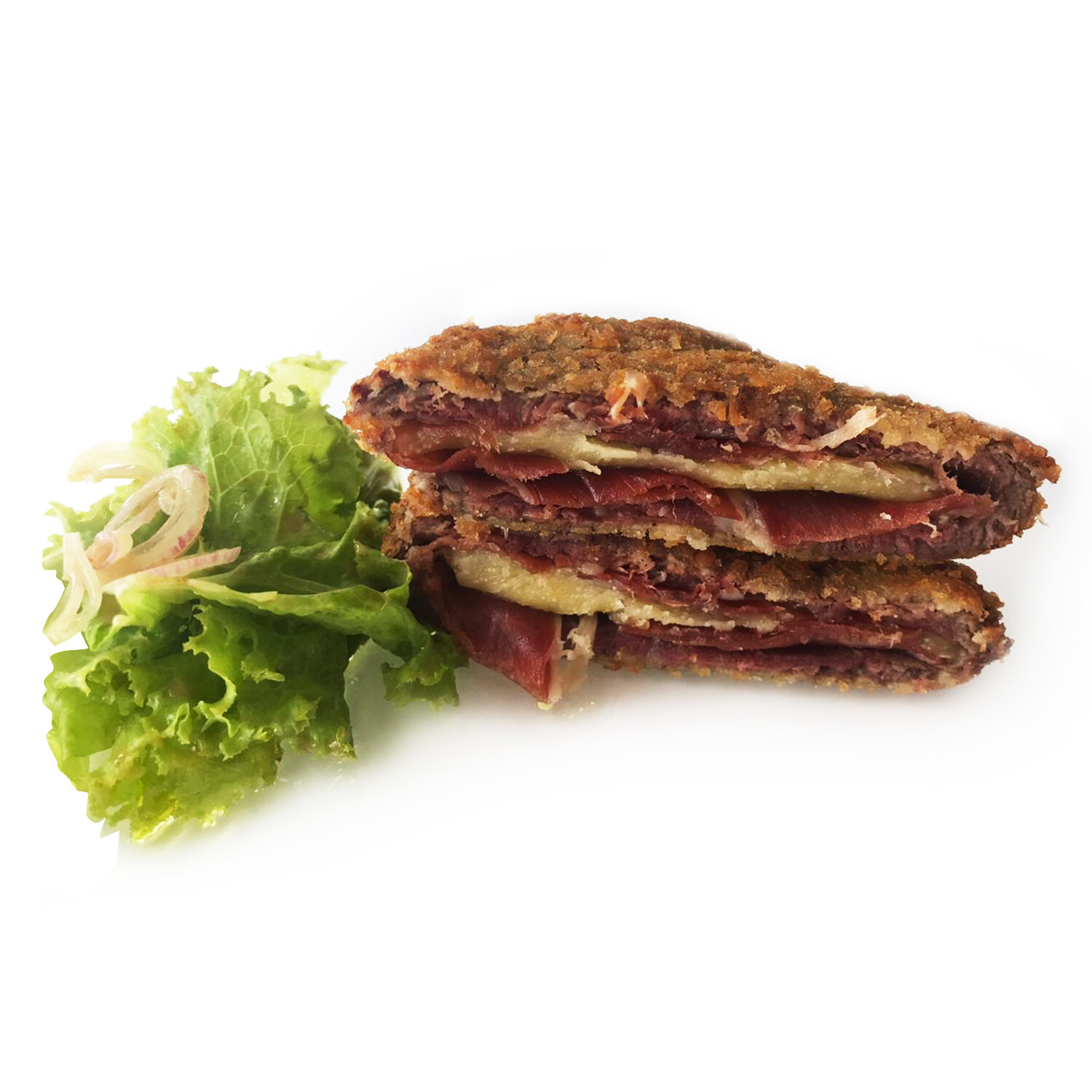 US Beef Tenderloin San Jacobo with Iberian Jamon and Mahon Cheese