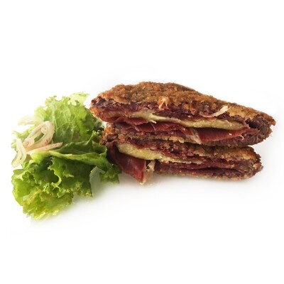 US Beef Tenderloin San Jacobo with Iberian Jamon and Mahon Cheese US Beef Tenderloin San Jacobo with Iberian Jamon and Mahon Cheese
