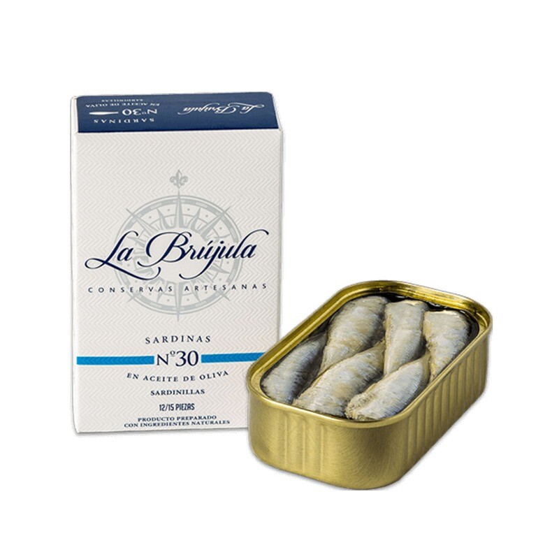 La Brujula N30 Small Sardines in Olive Oil