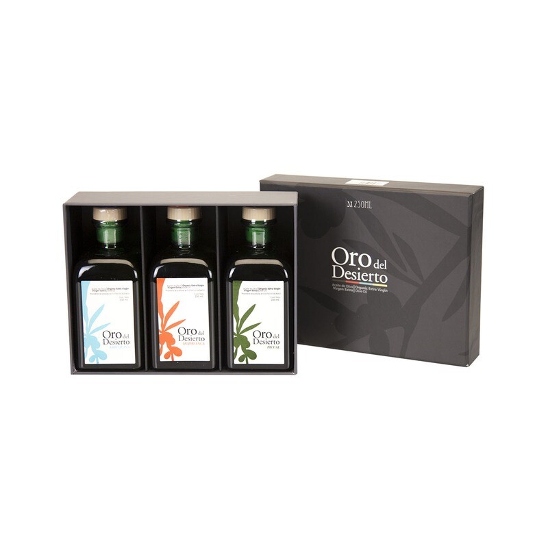 Oro del Desierto Gift Set Monocultivar (EVOO) 3 x 250ml