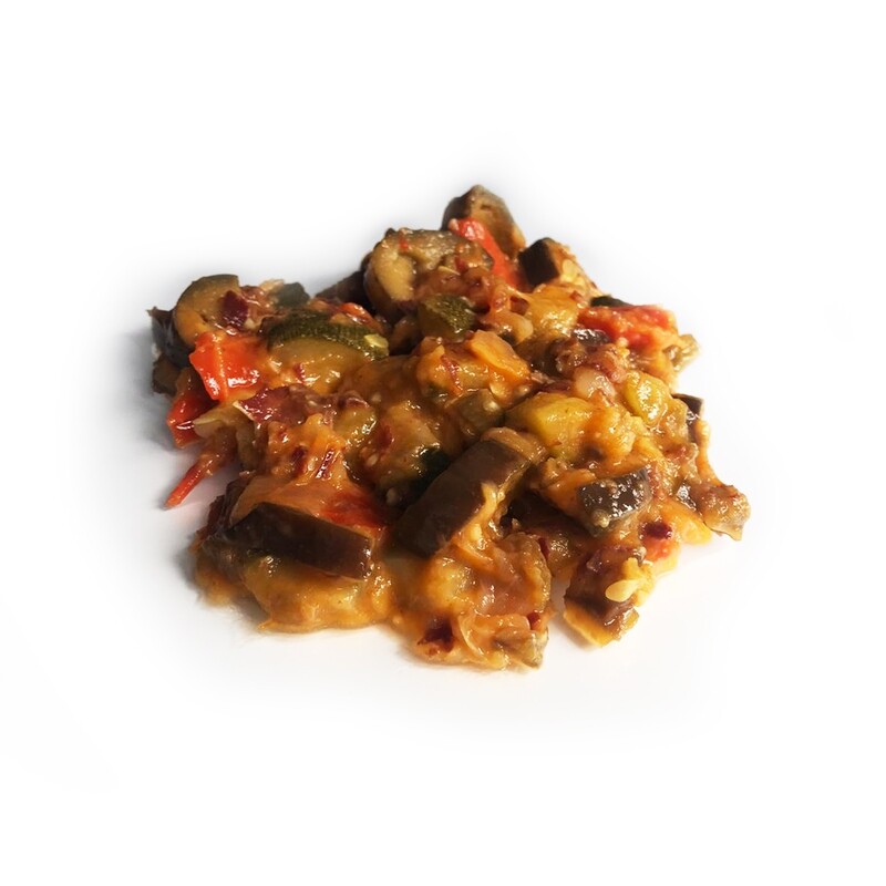 Pisto - Stewed Veggies with Tomato and Jamon