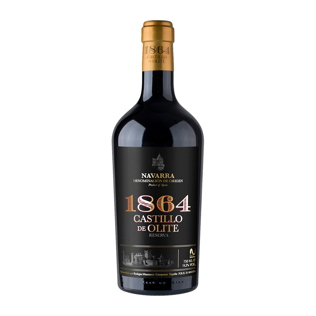 Bodegas Manzanos &#39;1864 Castillo de Olite&#39; Reserva 2018