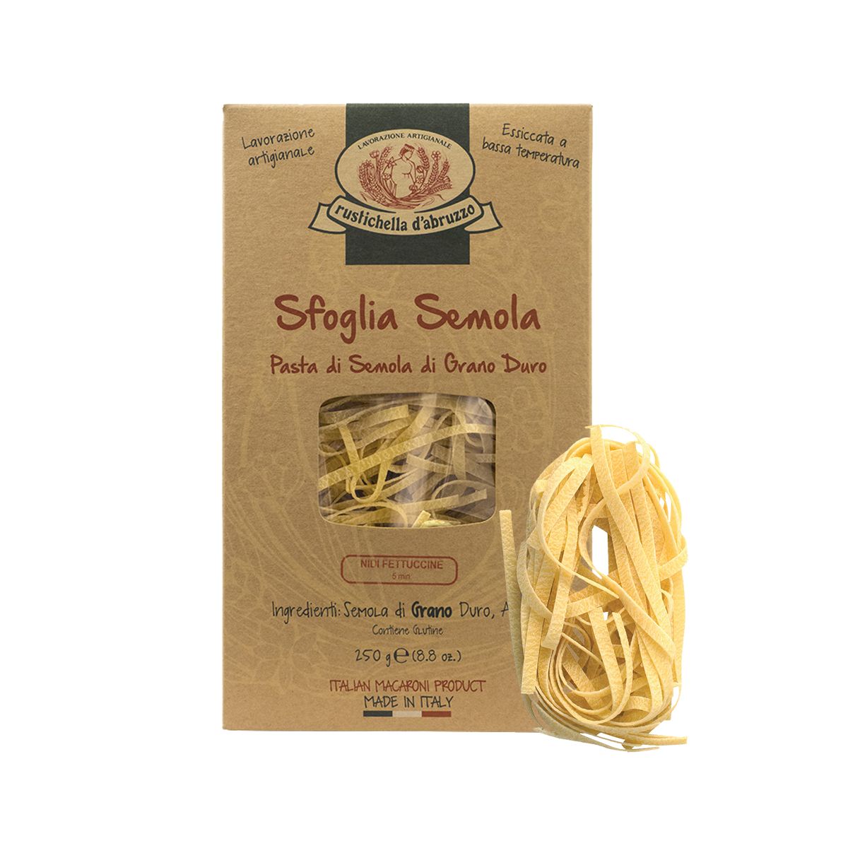 Rustichella d&#39;Abruzzo - Nidi Fettuccine Box 250g