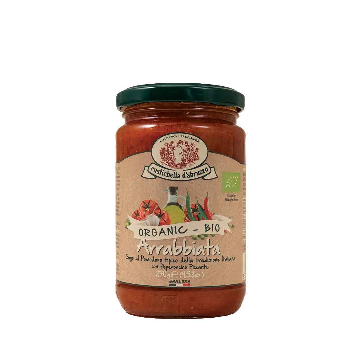 Rustichella d&#39;Abruzzo - Sugo all&#39;Arrabbiata Bio Sauce 270g