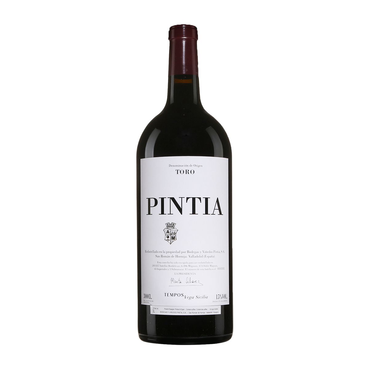 Tempos Vega Sicilia Pintia 2019 3L (Double Magnum Bottle)