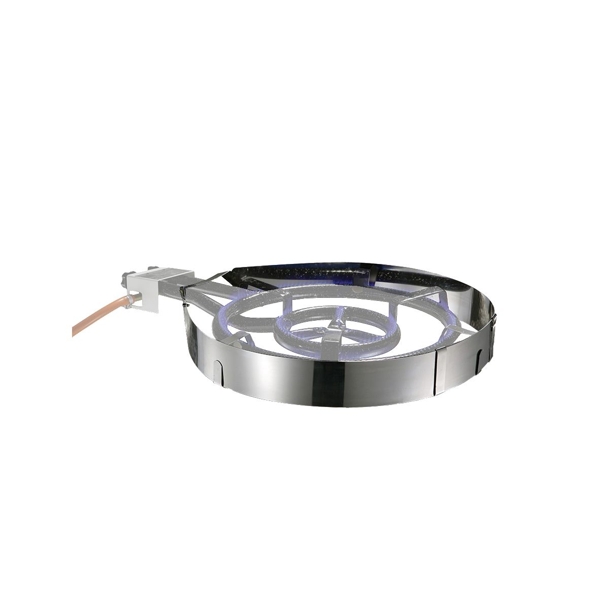 El Cid Wind Cutter (Paraviento Inox.) for Double Ring Burner