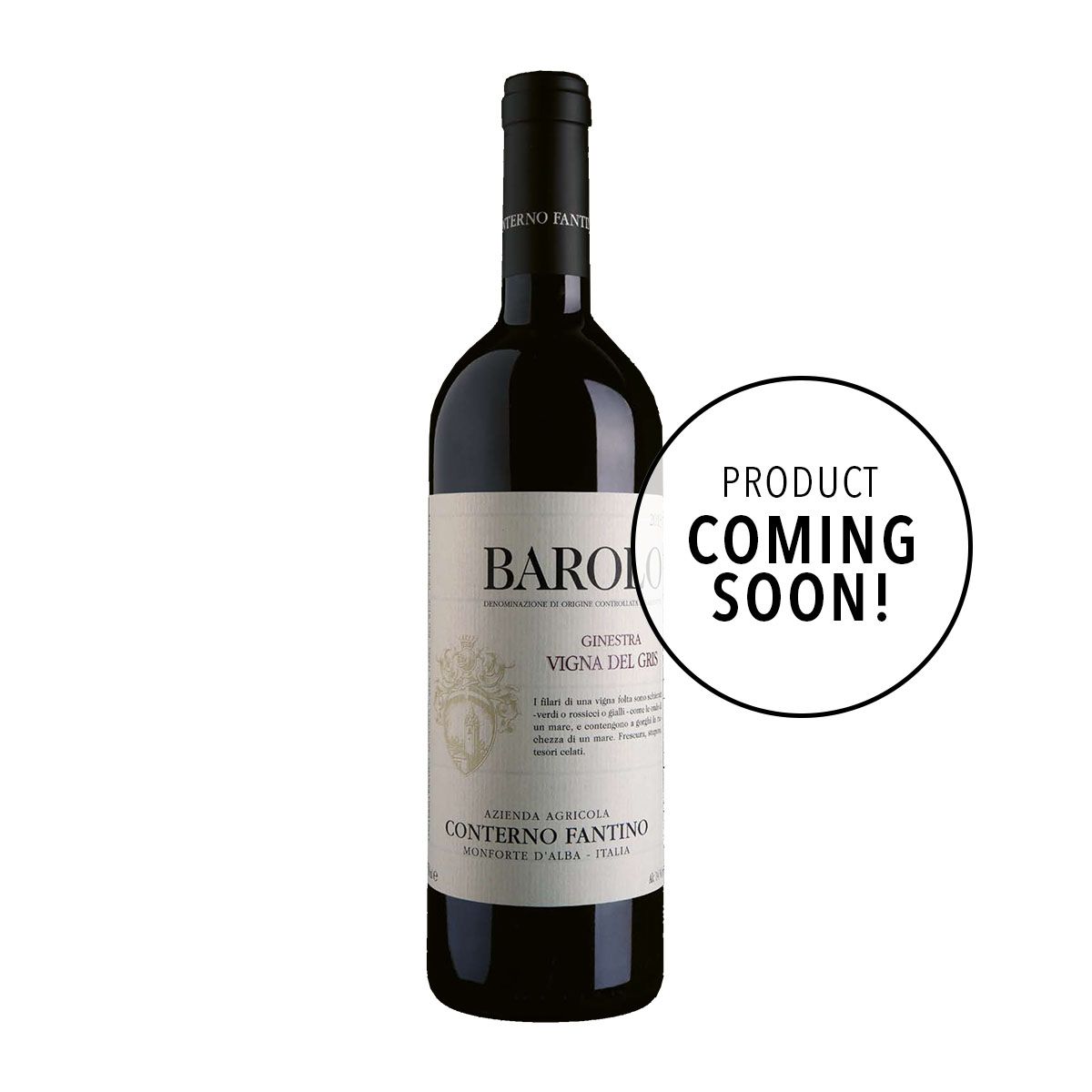 Conterno Fantino Barolo Ginestra Vigna del Gris 2020 (Coming Soon)