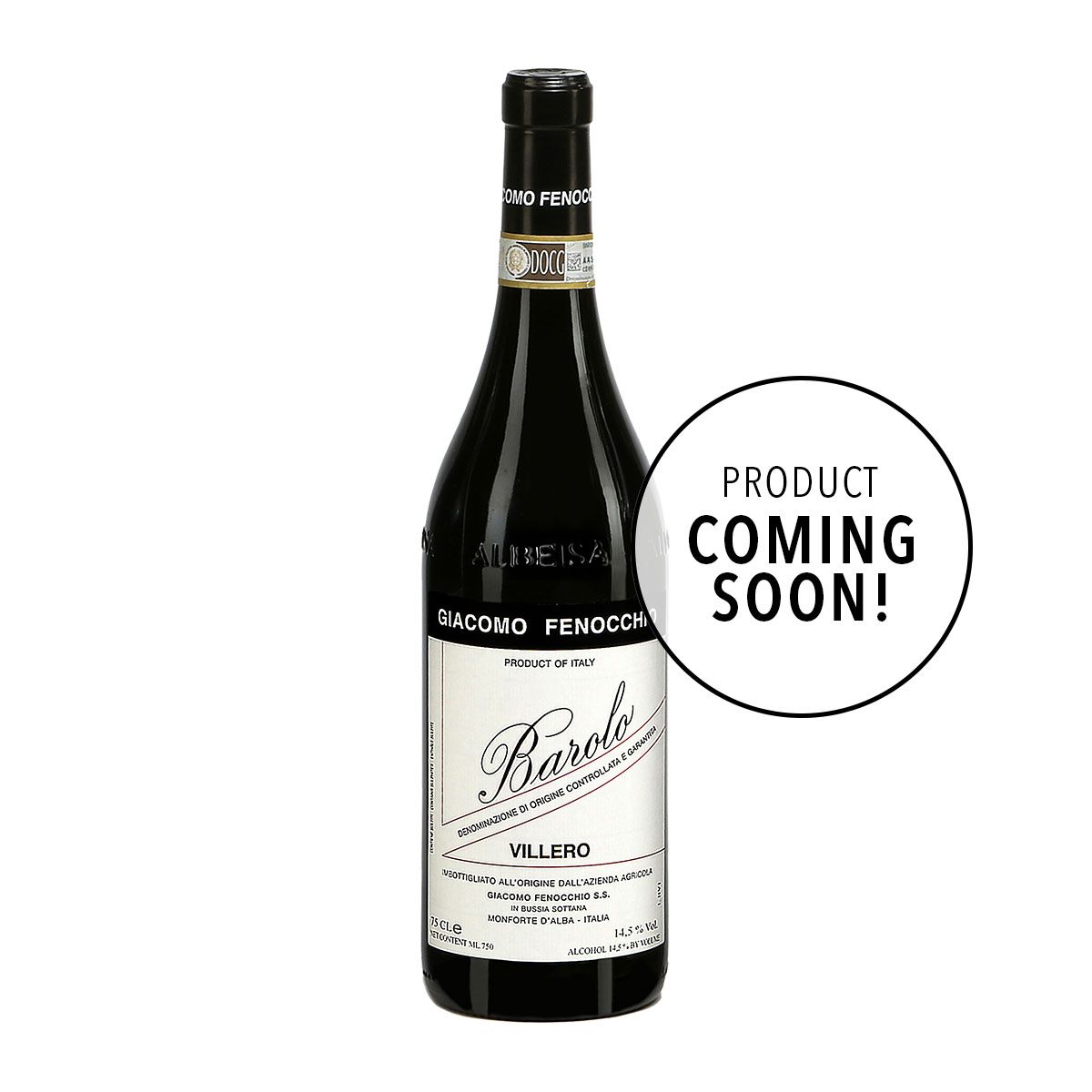 Giacomo Fenocchio Barolo Villero 2021 1.5L (Magnum Bottle) (Coming Soon)