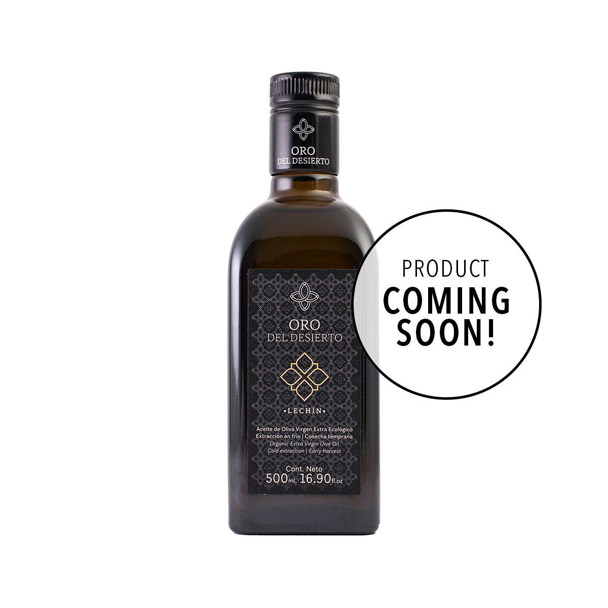 Oro del Desierto Lechin de Granada Extra Virgin Olive Oil (EVOO) 500ml (Coming Soon)