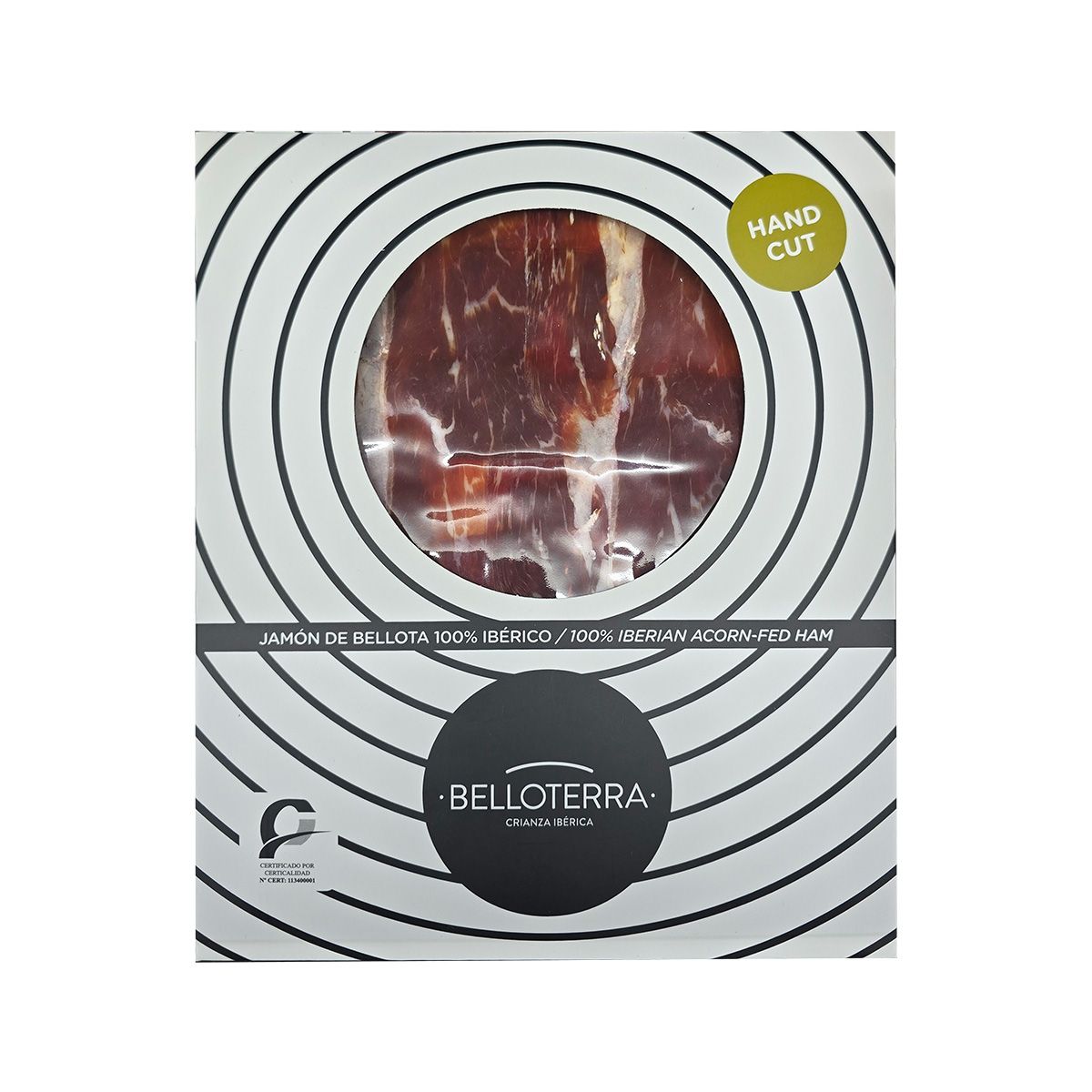 Jamon 100% Iberico de Bellota Premium Pedroches Belloterra Hand Carved 80g