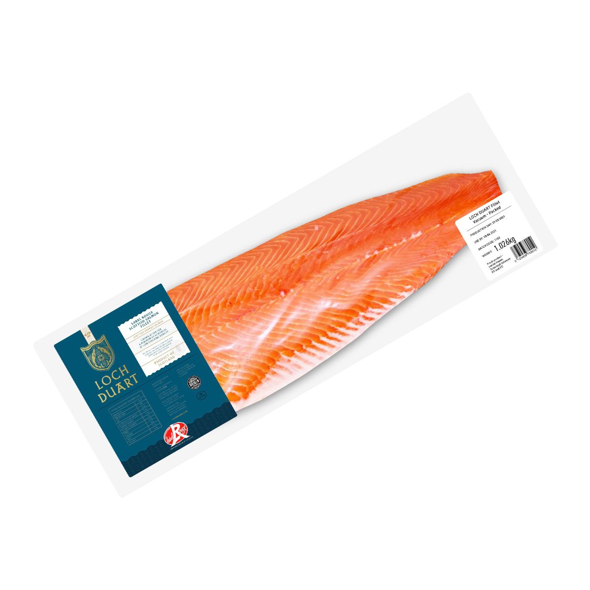 Loch Duart Salmon Fillet D Trim (1kg Approx.)