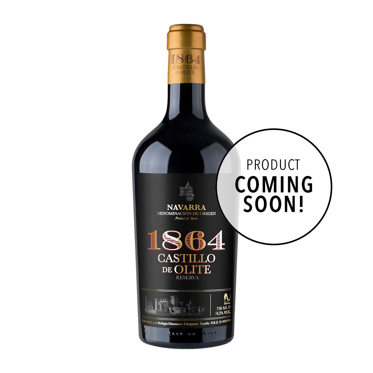 Bodegas Manzanos '1864 Castillo de Olite' Reserva 2019 (Coming Soon)
