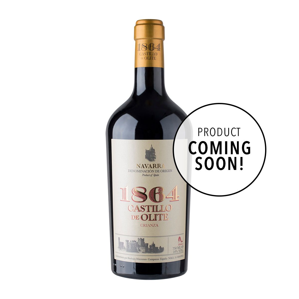 Bodegas Manzanos '1864 Castillo de Olite' Crianza 2022 (Coming Soon)