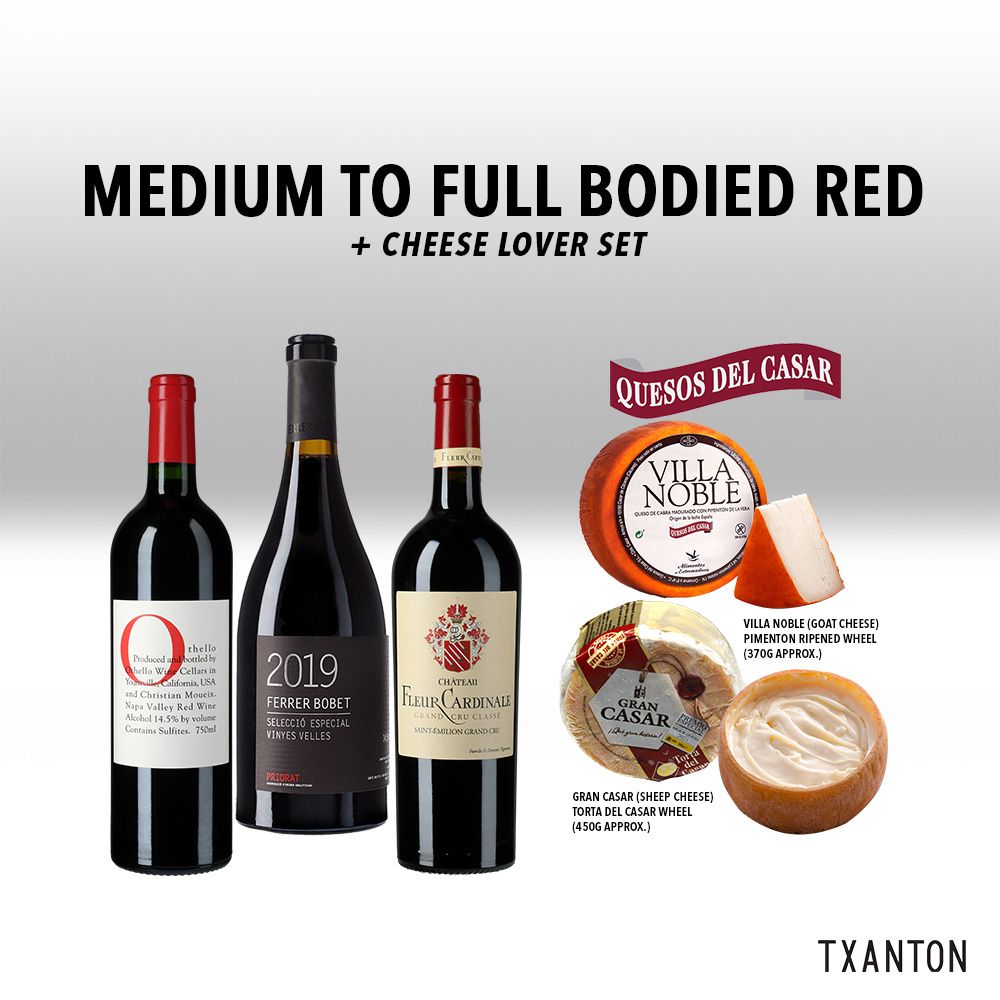 Medium to Full Bodied Red | Cheese Lover Set