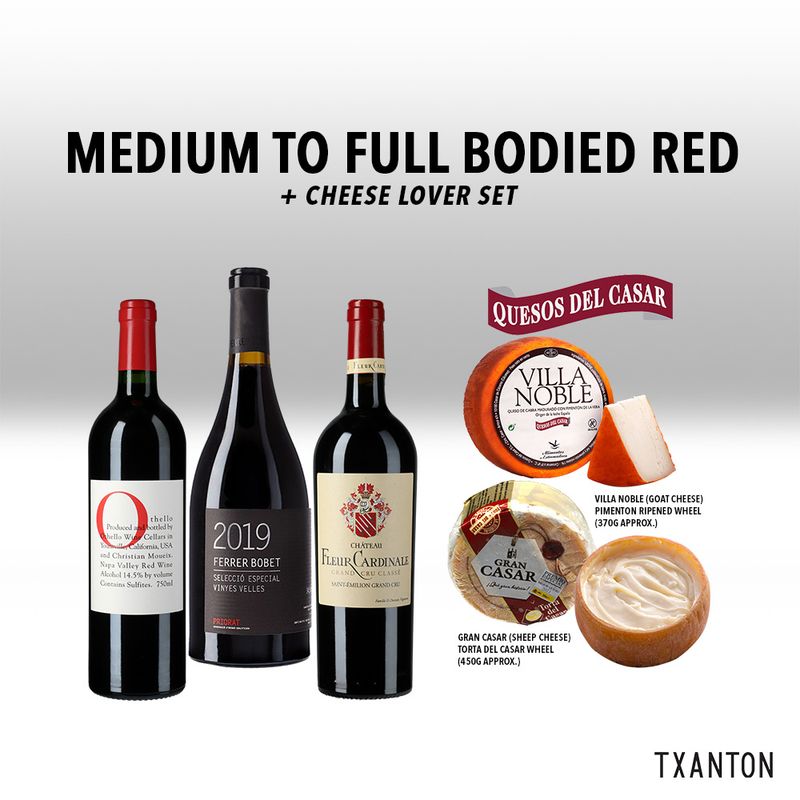 Medium to Full Bodied Red | Cheese Lover Set