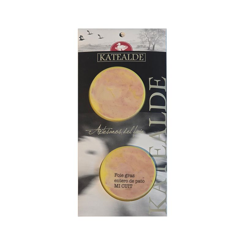 Katealde Whole Duck Foie Gras, Mi-cuit, 2 x 40g