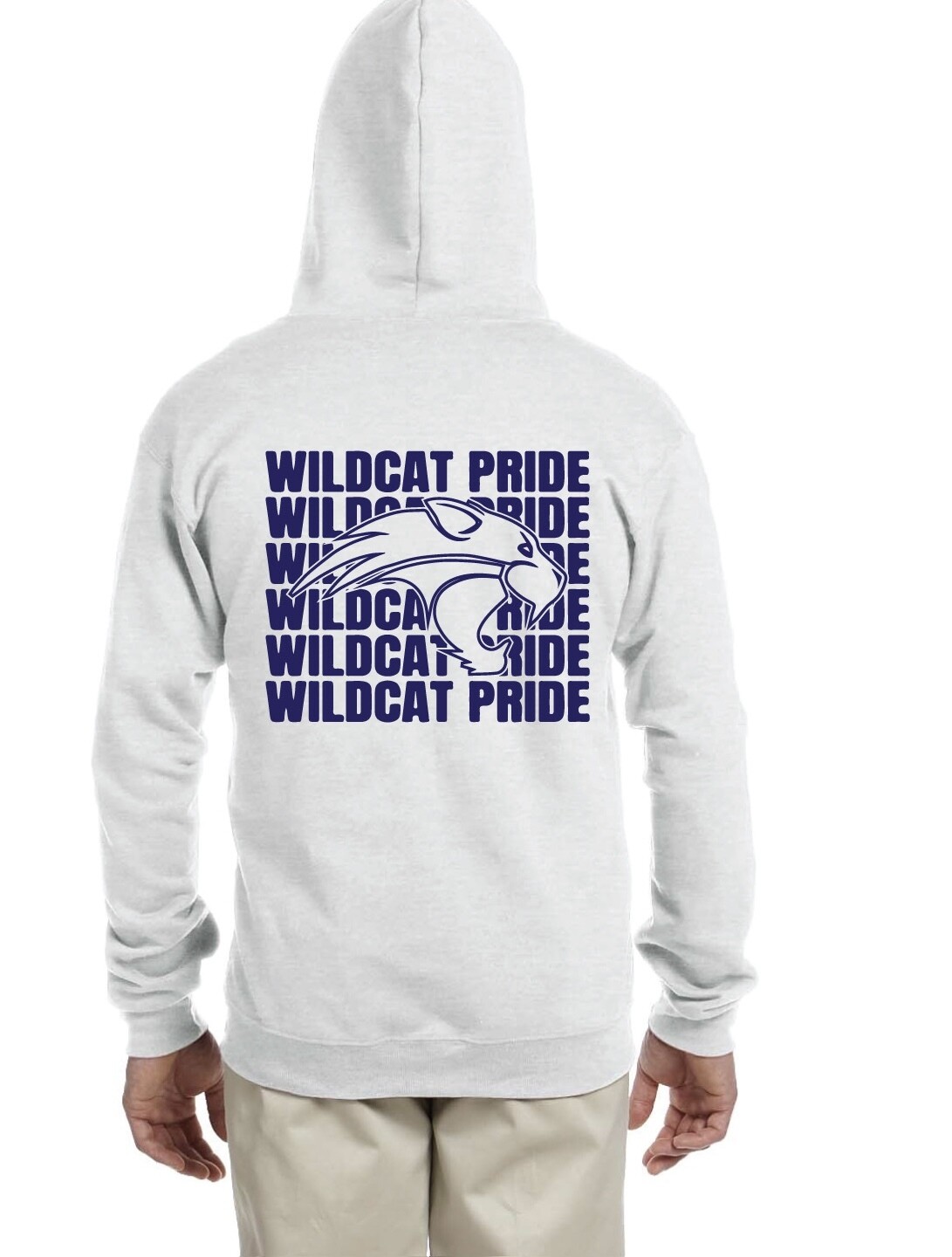 LARGE: NEW Zip-up Hoodie Grey