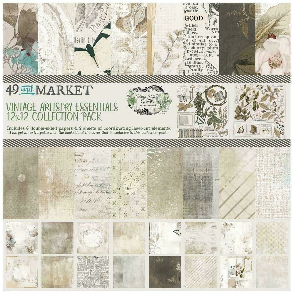 49 And Market Collection Pack 12"X12"Vintage Artistry Essentials